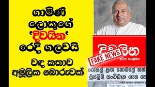 වඳ කතාව අමූලික බොරුවක්  ගාමිණි ලොකුගේ 'දිවයින' රෙදි ගලවයි