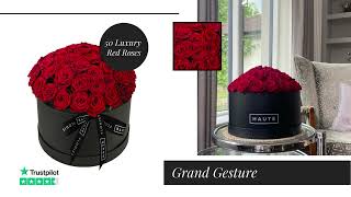 Haute Florist Red Rose Hat Boxes