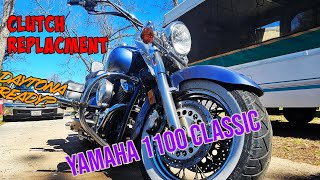 Clutch replacement in a Yamaha 1100 Classic