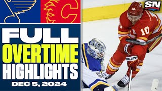 St. Louis Blues at Calgary Flames | FULL Overtime Highlights - December 5, 2024