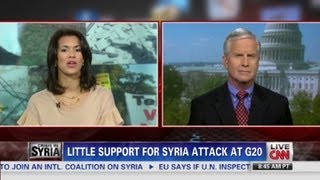 Little support for Syria attack at G20