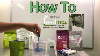 HOW TO - Mix Hydroponic Nutrients - Green House Feeding Mineral Line