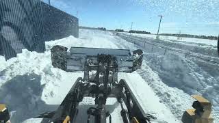 **Snow Plowing / 2 Meters SnowDrift / Sunny Day** VOLVO L70H W/ JROD-Z Blade 10'-22'  PART.2