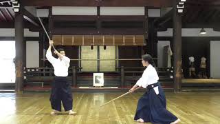 合気道 組杖 1番 合気道入江道場 aikido kumijo No.1 Aikido Iriedojo Aikikai Kyoto