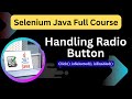 Handle Radio Buttons in Selenium WebDriver | isSelected vs click vs isEnabled