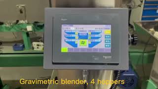 Newest Gravimetric blender, 4 hopper plastic resin mixers