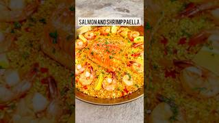 Salmon And Shrimp Paella