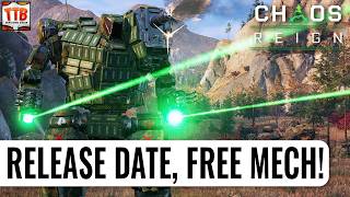 Chaos Reign RELEASE DATE and FREE MECH! DLC8 For Mechwarrior 5 Mercenaries