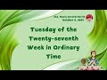 October 8, 2024: Homily of Bishop Rene Mayugba | Tuesday of the Twenty-seventh Week in Ordinary Time