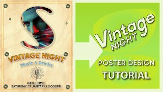 How to Create Stunning Vintage Posters | Adobe Illustrator Tutorial for Graphic Design