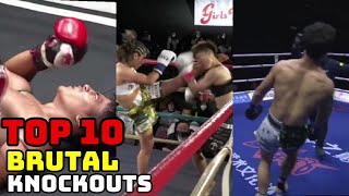 Top 10 MUAYTHAI•KICKBOXING Brutal Knockouts► 1•2021