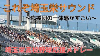 【野球部とチア、吹奏楽部の一体感がハンパない】2023年夏　埼玉栄高校の野球応援メドレー