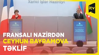 Fransanın xarici işlər naziri Ceyhun Bayramovu ölkəsinə dəvət edib