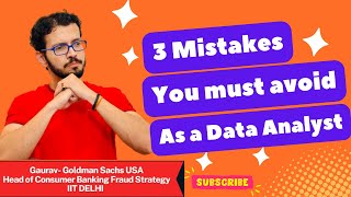 Top 3 Biggest Mistakes Beginner Data Analysts Make!