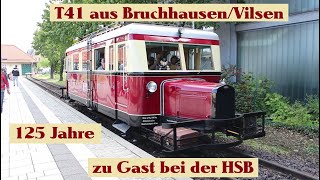 125 Jahre Harzer Schmalspurbahnen / Triebwagen T41 am WE 24./25.  August zu Gast in Wernigerode/Harz