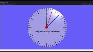 Vpython animated Clock
