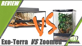 REVIEW Exo-Terra VS Zoomed glass terrarium @terrariumchannel