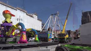 Kermis Haarlem Grote Markt 2024 Transport en opbouw Deel 2