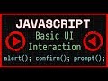 JavaScript UI Modal Popups - alert, prompt, confirm