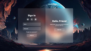 Glassmorphism Sign In & Sign Up Form Using HTML CSS & JavaScript | Login & Registration Form