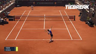 TIEBREAK - Stefanos Tstisipas Vs Roger Federer I Rome Masters I Legendary AI (PS5)