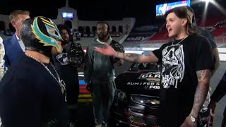 Rey Mysterio races Dominik Mysterio en route to Sunday’s Clash at the Coliseum II on FOX