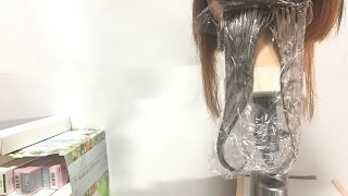 ヘアカラー剤【ブリーチ】長時間放置後に塗布すると？染まる？【ヘアカラー実験15】