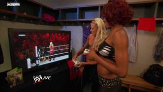 Raw - Tensions flare as the Divas try out the all-new "WWE '12" video game