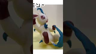 【今日のポケモン】ダイソーの樹脂粘土で「リーフィア」つくってみた。POKEMON CLAYART MAKING #shorts