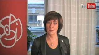 Mona Sahlin about the launching of Youtube in Sweden