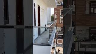 glass railing with steel  top  #stee #top  #12mm  #clear  #glass