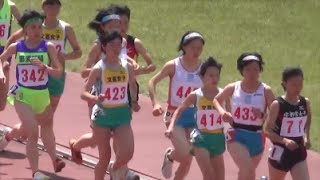 栃木県高校総体陸上2015 女子1500m決勝