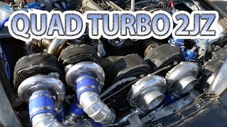 Quad-turbo 2JZ first test drive. Caroline Racing's S14 Silvia