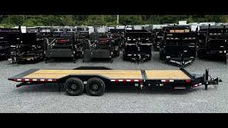 2024 Midsota 102x24' Wide Body Gravity Tilt Equipment Trailer 17600# GVW NTBW24-BP-176