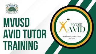 MVUSD AVID Tutor Training