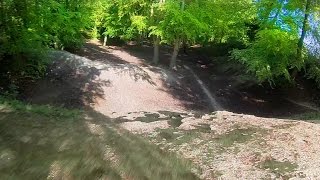 On a Speeder Bike In Woods FPV Drone Racing