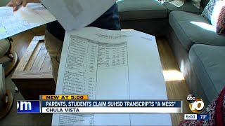Parents Students Claim Suhsd Transcirpts A Mess
