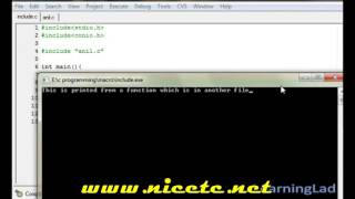 include Pre Processor Directive with C Programming Video Tutorial