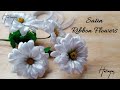 DIY I How to make satin ribbon Daisy flower Easy