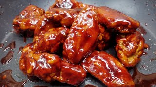 EXTRA CRISPY, DELICIOUS and SUPER EASY HONEY BBQ CHICKEN WINGS RECIPE