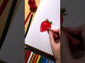 Realistic Strawberry  Drawing || 3D Drawing  @Mihir__Arts    #shorts