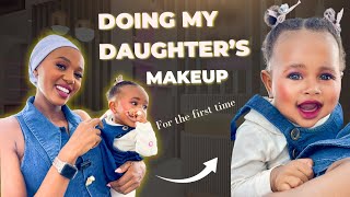 Doing My 4-Month-Old Baby’s Makeup For The First Time