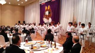 2013年拓大紅陵空手道部 報告会・演武会での木更津甚句(空手バージョン)