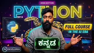 Python in Kannada | Master Python Strings: Slicing, Methods & Immutability 🚀 | Part10