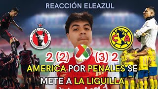 AMERICA DEJA FUERA POR PENALES A XOLOS | REACCION TIJUANA VS AMERICA PLAY IN LIGA MX