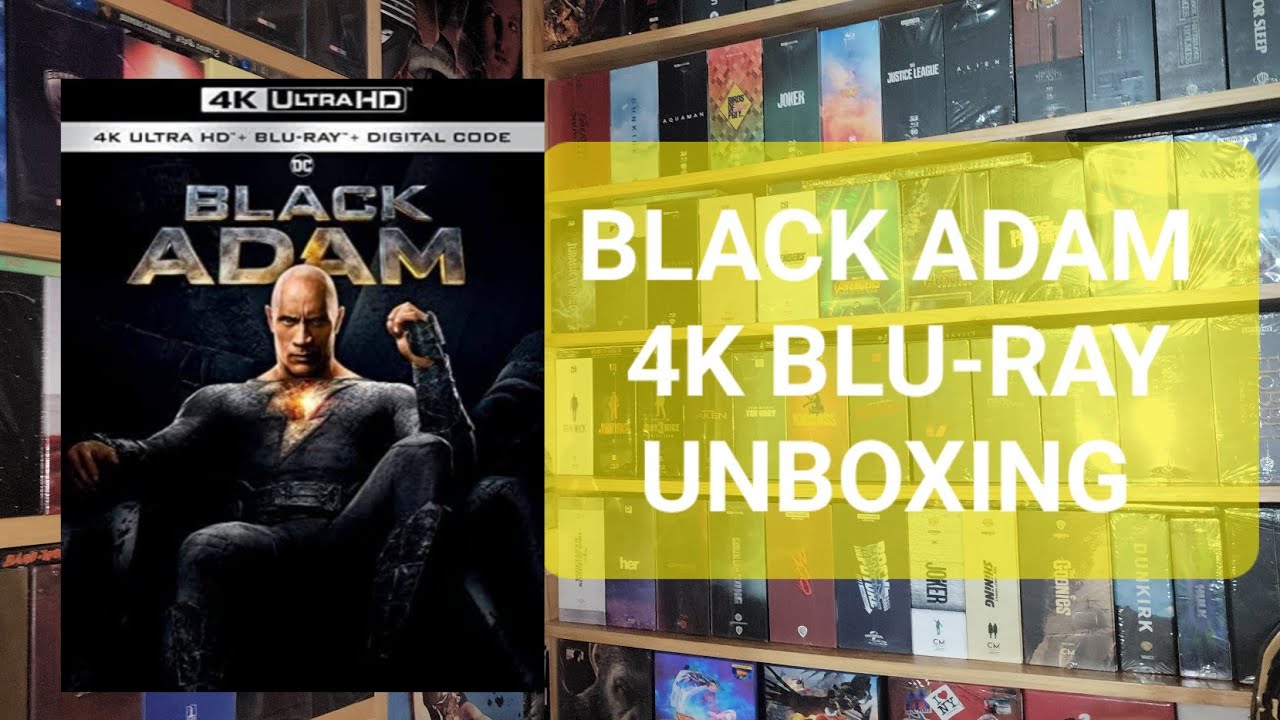 BLACK ADAM 4K ULTRA HD BLU-RAY UNBOXING + MENU - YouTube