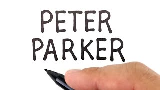 VERY EASY, How to turn words PETER PARKER into SPIDER-MAN NO WAY HOME