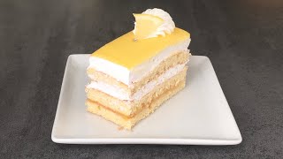 طرانش بذوق الليمون /Les tranches de pâtisserie au citron/ How to make lemon cake