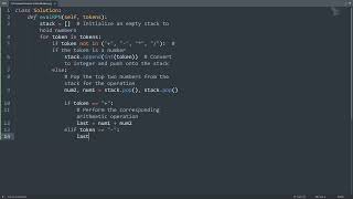 Leetcode 150. Evaluate Reverse Polish Notation in Python | Python Leetcode | Python Coding Tutorial