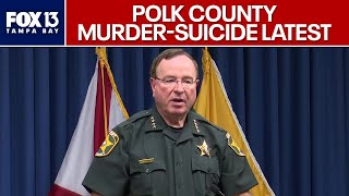 Sheriff Grady Judd holding press conference after murder-suicide in Polk County